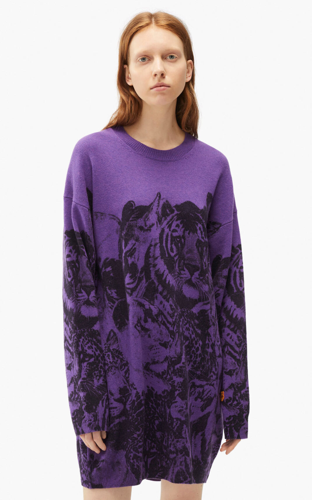 Kenzo Wildtigers wool jumper Haljine Ženske - Crne - Hrvatska QDSVZI324